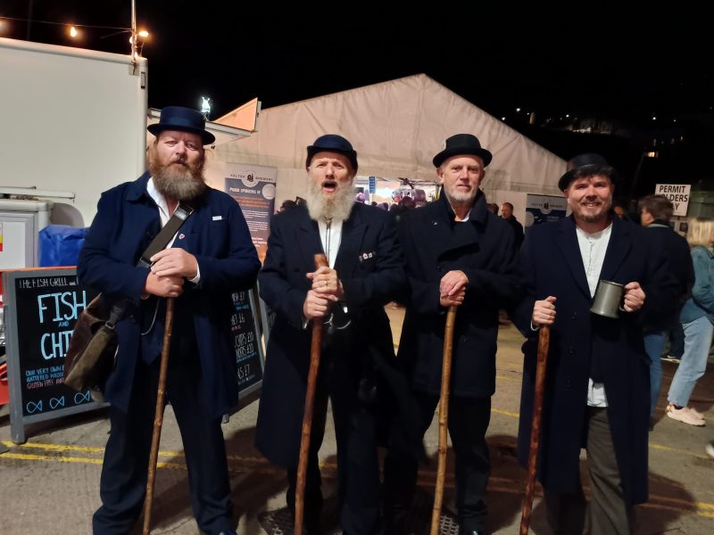 Outside the main tent - Mevagissey